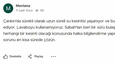 Su Kesintilerine Tepkiler Büyüyor