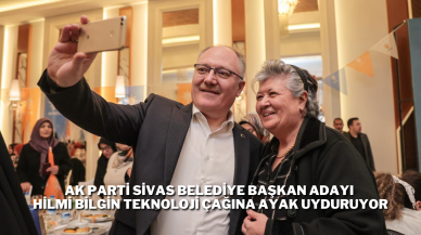 AK Parti Sivas Belediye Başkan Adayı Hilmi Bilgin,  Teknoloji Çağına Ayak Uyduruyor