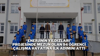 “Enerjinin Yıldızları” Projesinde Mezun Olan 94 Öğrenci Çalışma Hayatına İlk Adımını Attı