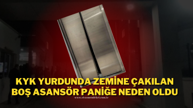 KYK Yurdunda Zemine Çakılan Boş Asansör Paniğe Neden Oldu