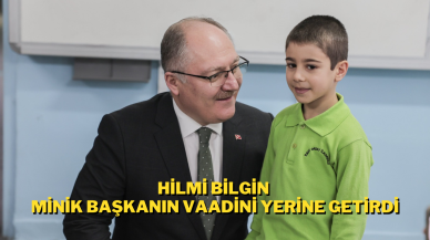 Hilmi Bilgin Minik Başkanın Vaadini Yerine Getirdi
