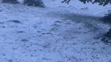 Çankırı'da Mayıs Ayında Kar Yağışı: Yüksek Kesimler Beyaza Bürüündü!