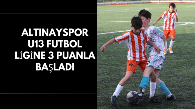 Altınayspor U13 Futbol Ligine 3 Puanla Başladı