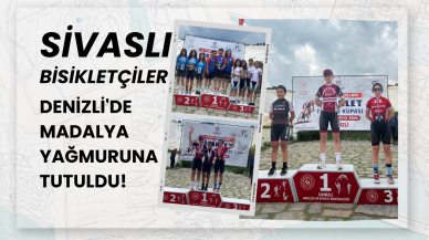 Sivaslı Bisikletçiler Denizli'de Madalya Yağmuruna Tutuldu!