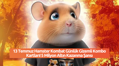 13 Temmuz Hamster Kombat Günlük Gizemli Kombo Kartları! 5 Milyon Altın Kazanma Şansı