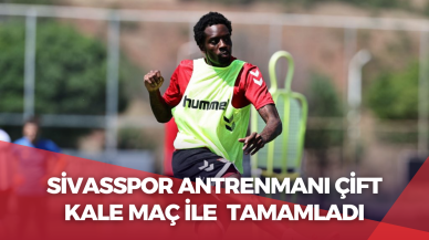 Sivasspor Antrenmanı Çift Kale Maç ile Tamamladı