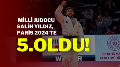 Milli Judocu Salih Yıldız,  Paris 2024'te 5. Oldu!