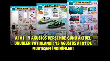 A101 15 Ağustos Perşembe Günü Aktüel Ürünler Yayınlandı! 15 Ağustos A101'de Muhteşem İndirimler!