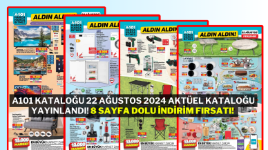 A101 Kataloğu 22 Ağustos 2024 Aktüel Kataloğu Yayınlandı! 8 Sayfa Dolu İndirim Fırsatı!