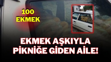 Sivas’ta Ekmek Aşkıyla Pikniğe Giden Aile!