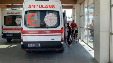 Karaman’da Şarampole Uçan Otomobilde 4 Kişi Yaralandı