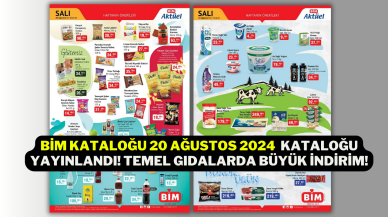 Bim kataloğu 20 ağustos 2024  kataloğu yayınlandı! Temel Gıdalarda Büyük İndirim!