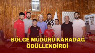 Bölge Müdürü Karadağ Ödüllendirdi