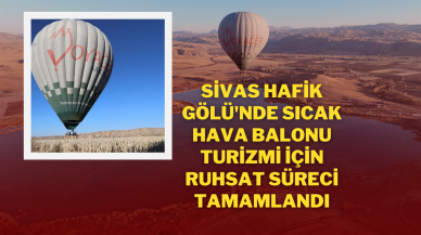 Sivas Hafik Gölü'nde Sıcak Hava Balonu Turizmi İçin Ruhsat Süreci Tamamlandı