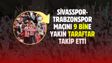 Sivasspor-Trabzonspor Maçını 9 Bine Yakın Taraftar Takip Etti