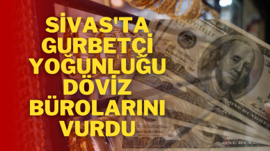 Sivas'ta Gurbetçi Yoğunluğu Döviz Bürolarını Vurdu