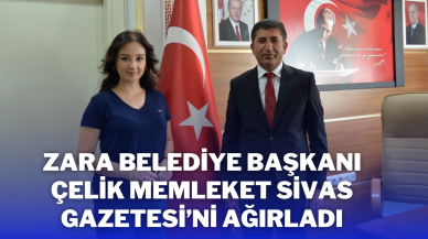 Zara Belediye Başkanı Çelik,  Memleket Sivas Gazetesi’ni Ağırladı