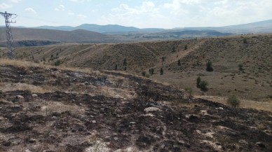 Çankırı’da Elektrik Trafosunda Çıkan Yangın Araziyi Küle Çevirdi