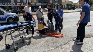 Konya'da Yaya Kamyonet Çarpması Sonucu Yaralandı