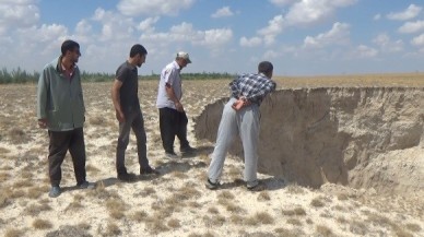 Konya’nın Karapınar İlçesinde Büyük Obruk Oluştu