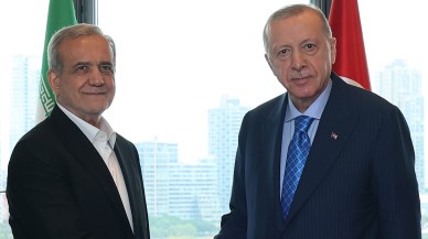 Cumhurbaşkanı Erdoğan,  New York'ta İran Cumhurbaşkanı ile Görüştü