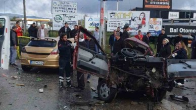 Bartın’da Feci Kaza: İki Otomobil Çarpıştı,  6 Yaralı