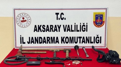 Aksaray'da Kaçak Kazı Yapan Defineciler Suçüstü Yakalandı
