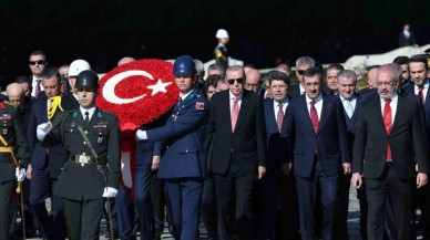 Cumhurbaşkanı Erdoğan,  Cumhuriyet Bayramı'nı Anıtkabir'de Kutladı