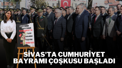 Sivas'ta Cumhuriyet Bayramı Çoşkusu Başladı
