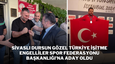 Sivaslı Dursun Gözel,  Türkiye İşitme Engelliler Spor Federasyonu Başkanlığı’na Aday Oldu