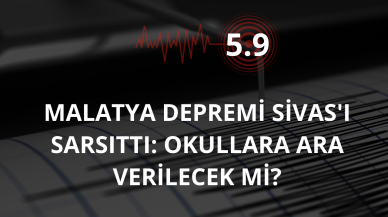 Malatya Depremi Sivas'ı Sarsıttı: Okullara Ara Verilecek Mi?
