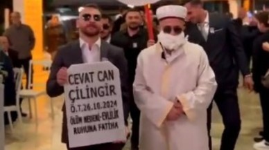 Trabzon’da Renkli Düğün: Arkadaşları Damat İçin Mezarı Andıran Sürpriz Hazırladı