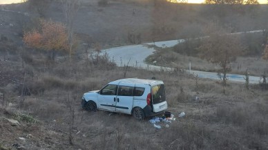 Bilecik’te Trafik Kazası: Ticari Araç Şarampole Yuvarlandı,  1 Yaralı