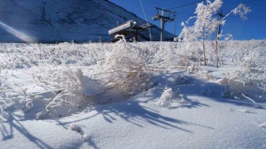 Erzurum Palandöken Dağı'nda Termometreler Eksi 13, 5'i Gösterdi