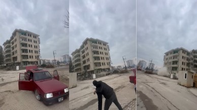 Malatya’da Binanın Yıkımı Sıradışı Bir Şekilde Gerçekleşti