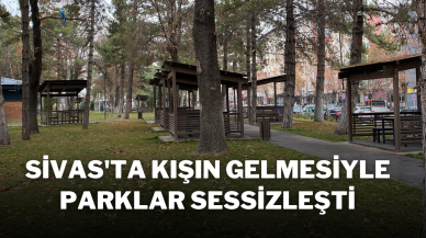 Sivas'ta Kışın Gelmesiyle Parklar Sessizleşti