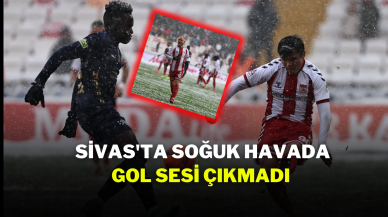 Sivas'ta Soğuk Havada Gol Sesi Çıkmadı