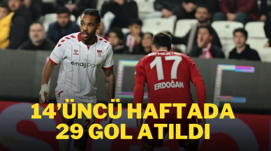 14’üncü Haftada 29 Gol Atıldı