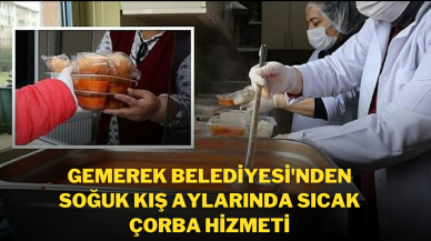 Gemerek Belediyesi'nden Soğuk Kış Aylarında Sıcak Çorba Hizmeti