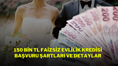 150 Bin TL Faizsiz Evlilik Kredisi Başvuru Şartları ve Detaylar
