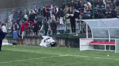 Amatör Lig Maçında Gerginlik! Koltuklar Sahaya Fırlatıldı