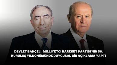 Devlet Bahçeli,  Milliyetçi Hareket Partisi'nin 56. Kuruluş Yıldönümünde Duygusal Bir Açıklama Yaptı