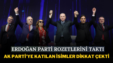 Erdoğan Parti Rozetlerini Taktı: AK Parti’ye Katılan İsimler Dikkat Çekti!
