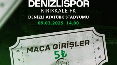 Denizlispor,  5 TL Biletle Taraftarını Maça Davet Ediyor