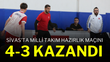 Sivas'ta Milli Takım Hazırlık Maçını 4-3 Kazandı