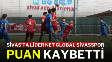 Sivas'ta Lider Net Global Sivasspor Puan Kaybetti