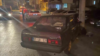 Ehliyetsiz Sürücü Direğe Çarptı Ceza Yağdı