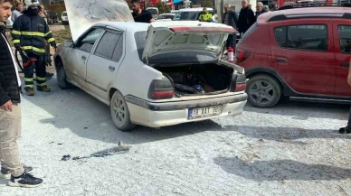 Otomobil Yangını Vatandaşları Endişelendirdi