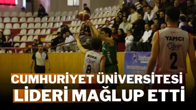 Cumhuriyet Üniversitesi Lideri Mağlup Etti