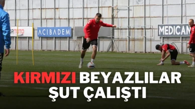 Kırmızı Beyazlılar Şut Çalıştı